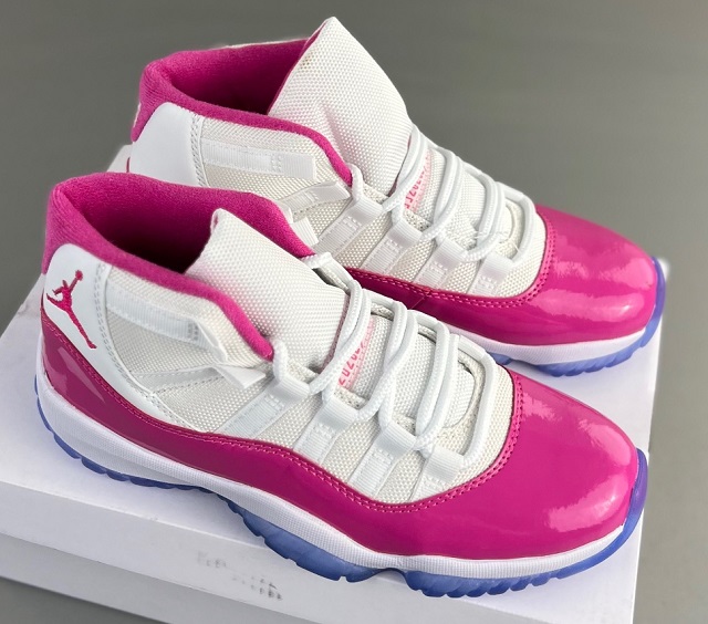 Women Air Jordan Shoes 11 Pink White